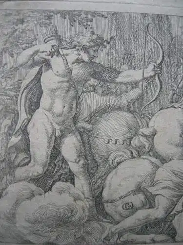 Giov Batt Galestruzzi (1615/18-c. 1669) Apollo Artemis töten Niobes Kinder Radg