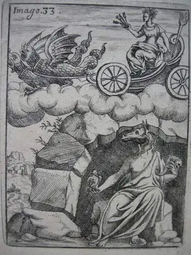 6 Kupferstiche antike Mythologie 1699 Vincenzo Cartari