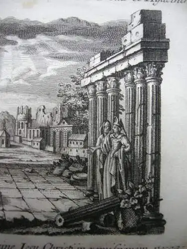 Gebrüder Klauber Heilige Protus und Hyacinth römische Märtyrer Kupferstich 1750