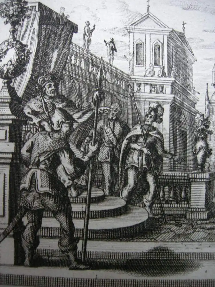 Gebrüder Klauber Heiliger Gorgonius von Rom Märtyrer Kupferstich 1750 1