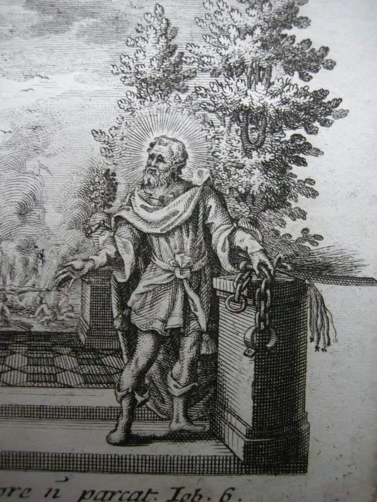 Gebrüder Klauber Heiliger Gorgonius von Rom Märtyrer Kupferstich 1750 2