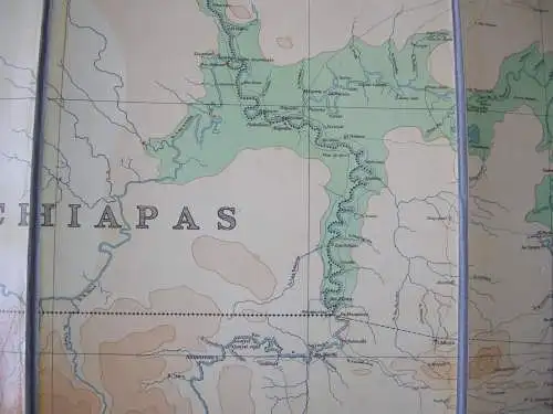 Mapa del Estado de Guatemala 1924 Lithografie 132 x 134,5 cm Claudio Urrutia