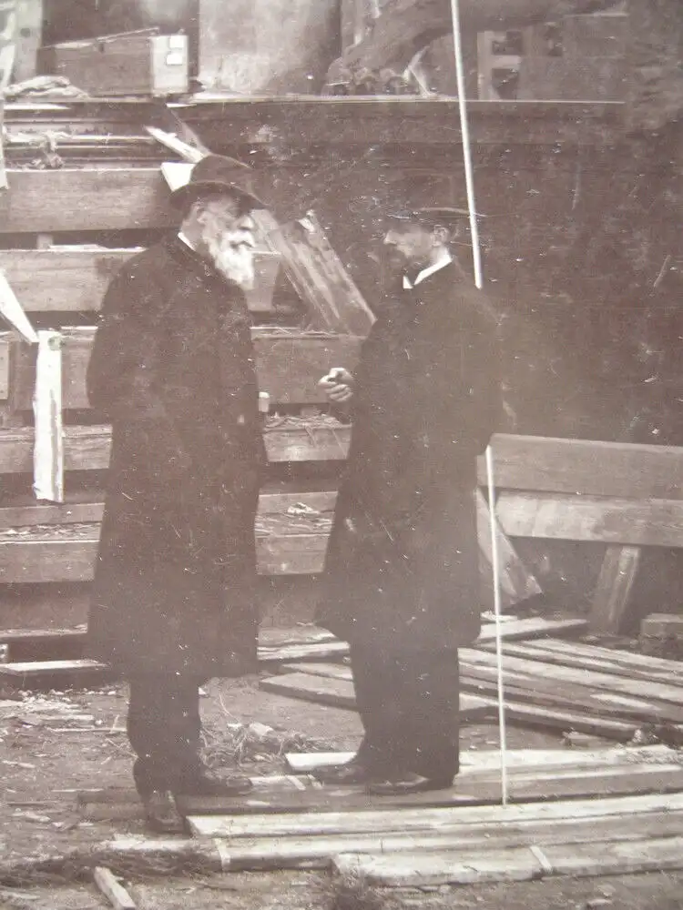 Reinhold Begas Bildhauer Atelier Kaiser-Wilhelm-Nationaldenkmal 1897 Albumin 3