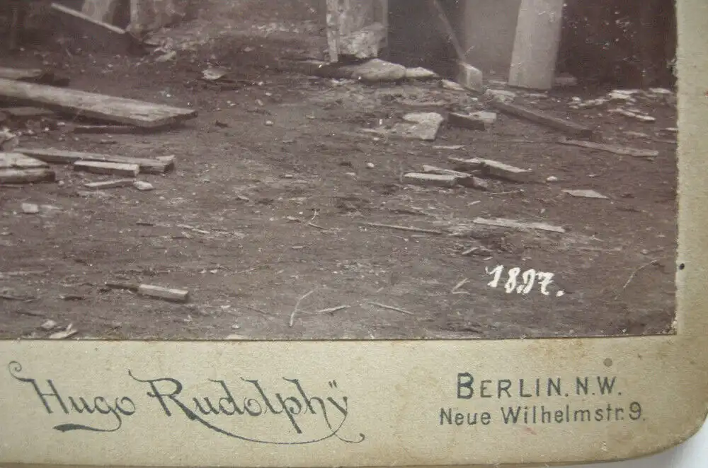 Reinhold Begas Bildhauer Atelier Kaiser-Wilhelm-Nationaldenkmal 1897 Albumin 4