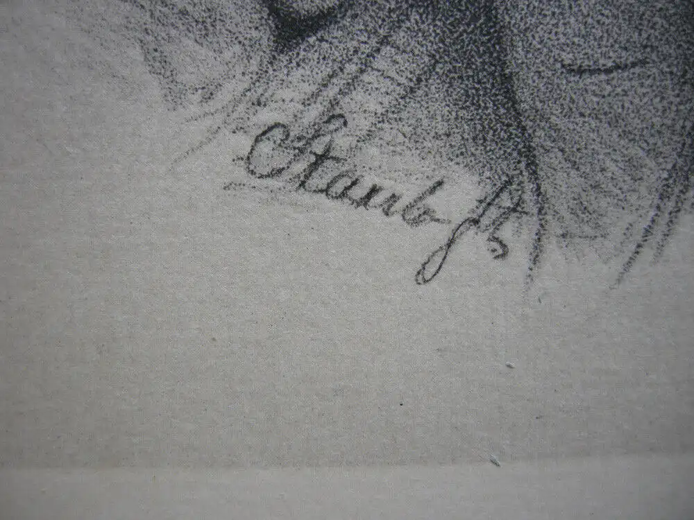 Andreas Staub (1806-1839) Portrait Ludwig Löwe Schauspieler Orig Lithografie 2