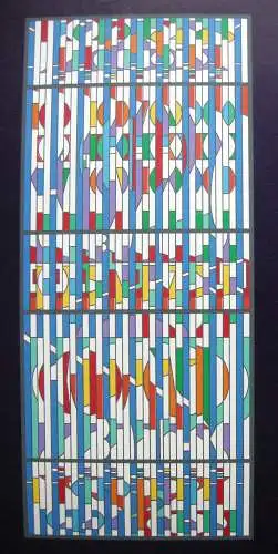 Yacoov Agam Plakat vor der Schrift Orig. Serigrafie um 1970