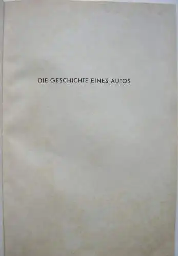 Ferdinand Porsche Geschichte eines Autos Spiegel-Buch zahlr. Abb Volkswagen