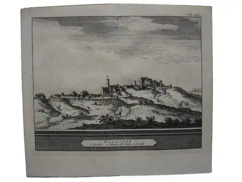 Los Palacios y Villafranca Sevilla Panorama Espana  Kupferstich Aa 1707