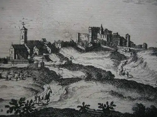 Los Palacios y Villafranca Sevilla Panorama Espana  Kupferstich Aa 1707