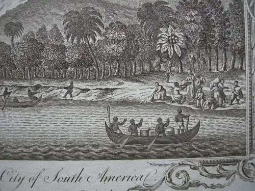 San Salvador El Salvador Copper Plate 1782 South America Page nach Robinson