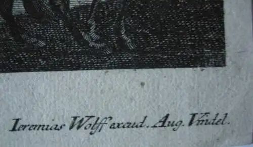 Georg Ph. Rugendas (1666-1742) 2 Viehstücke Ziegen Schafe Kühe Radierungen 1740