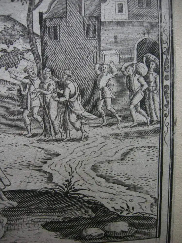 Jean le Clerc (1568-1633)  Melchisedek Brot Wein segnet Abrah Radierung 1600/20 3