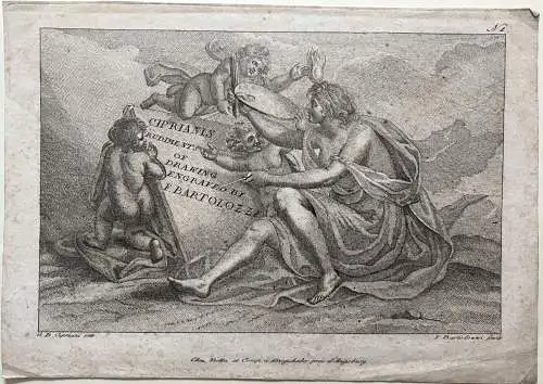 Francesco Bartolozzi (1727-1815) Ciprianis Drawings Titelbl. Punktierstich 1800