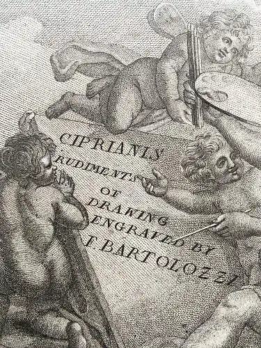 Francesco Bartolozzi (1727-1815) Ciprianis Drawings Titelbl. Punktierstich 1800