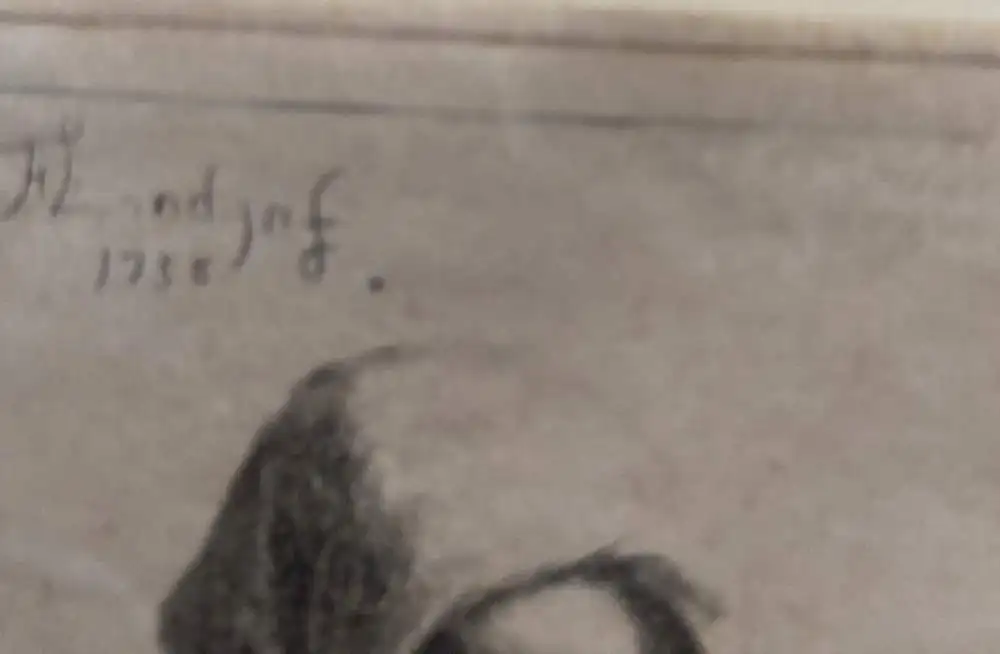 Francesco Londinio (1723-1783) Hirtenmädchen mit Schafen Orig. Radierung 1758 4