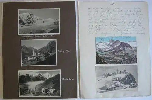 Reiseberichte Österreich 1906-1913 Manuskript Fotos Ansichtskarten Alpen