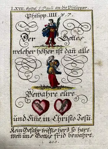 Alkolor geistl Emblemkupfer Bodenehr giftiges Herz falsch Zeugnis Rebus 1699
