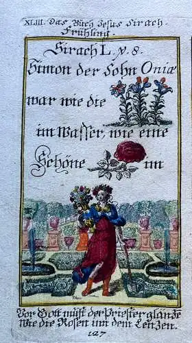 Alkolor geistl Emblemkupferstiche Bodenehr Simon Sommer Ameisen Rebus 1699