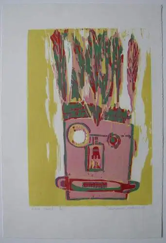 Susannah Mitchell (XX) Brave Chief Häuptling Orig Serigrafie signiert 2/5