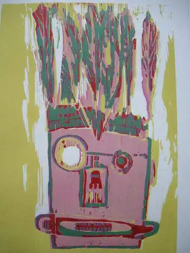 Susannah Mitchell (XX) Brave Chief Häuptling Orig Serigrafie signiert 2/5