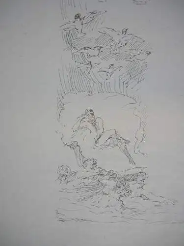 Max Slevogt (1868-1932) Sirenen des Nereus Orig Lithografie signiert 1920