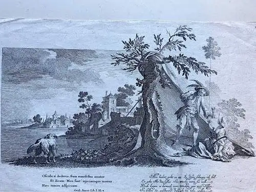 Joh. Esaias Nilson (1721-1788) Galante Szene Orig. Kupferstich 1780