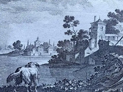 Joh. Esaias Nilson (1721-1788) Galante Szene Orig. Kupferstich 1780