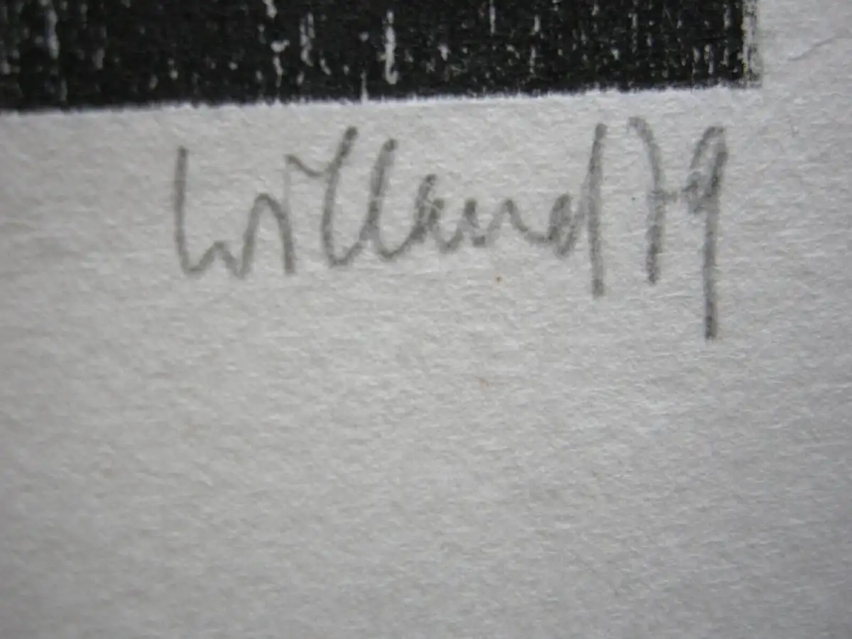 Detlef Willand (1935-2022) Cello- u Geigenspieler Orig Holzschnitt 1979 Signiert 7