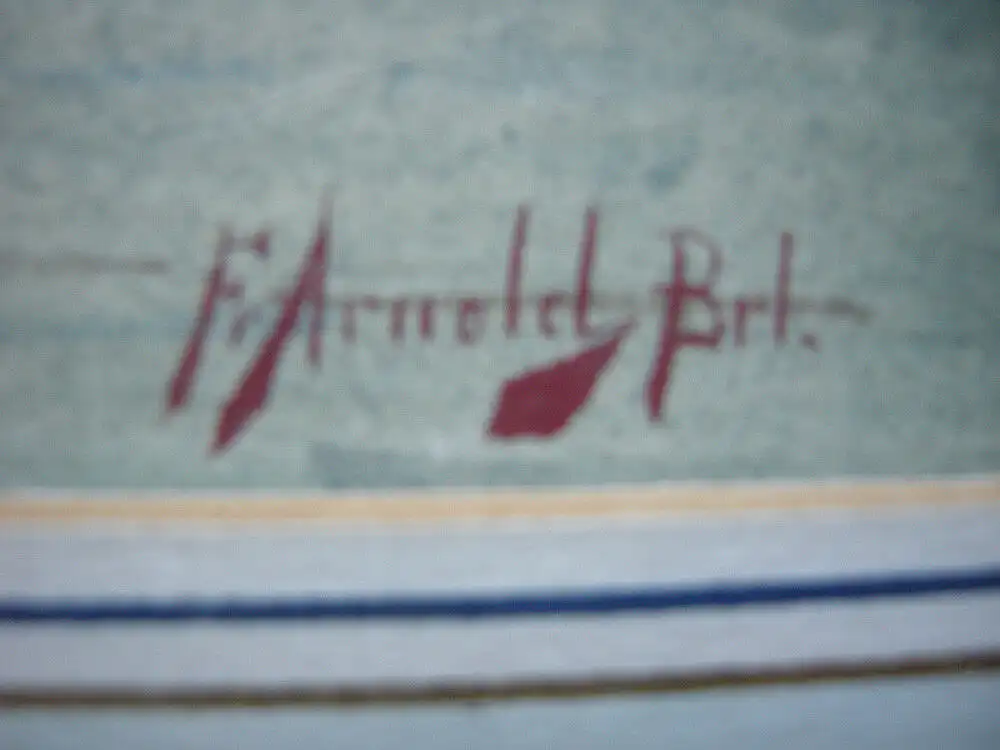 Friedrich Arnold (1831-1862) Scharfenberg Dresden Orig Aquarell sign 1850 Rahmen 5