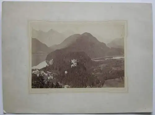 Ludwig Schradler Neuschwanstein Ludwig II. Füssen Fotografie Albumin 1900