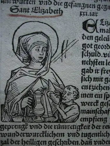 Heilige Elisabeth Odefredus Accursius Orig Holzschnitt Schedel Weltchronik 1493