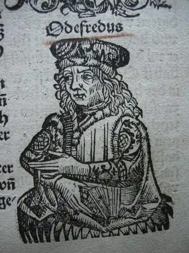 Heilige Elisabeth Odefredus Accursius Orig Holzschnitt Schedel Weltchronik 1493