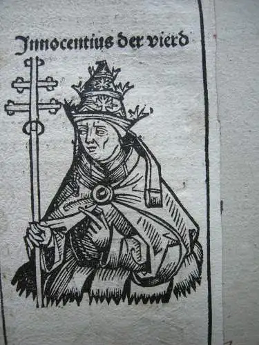 Heilige Elisabeth Odefredus Accursius Orig Holzschnitt Schedel Weltchronik 1493