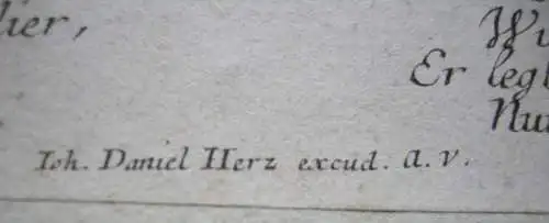 Omphale und Herkules Mythologe Orig Radierung Grophius nach Le Moyne 1750