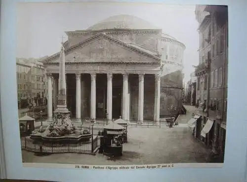 Italien Roma Neapel Album 33 Fotographien Albumin Alinari um 1890