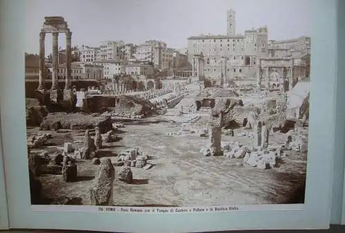 Italien Roma Neapel Album 33 Fotographien Albumin Alinari um 1890