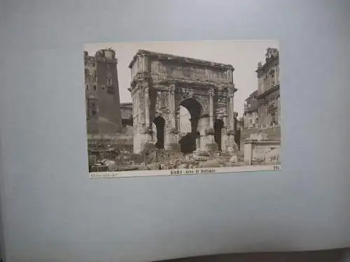 Italien Roma Neapel Album 33 Fotographien Albumin Alinari um 1890