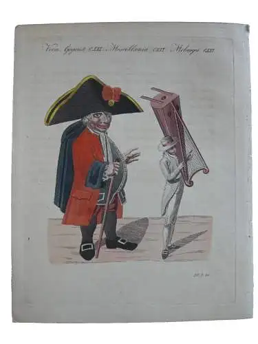 Der Peruanische Riese Peru  Kol Kupferstich Bertuch 1800