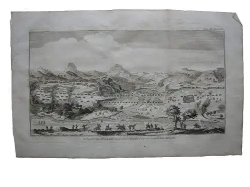 Schlacht bei Sellasia 222 v. Chr Makedonien Sparta Griechenland Kupferstich 1756