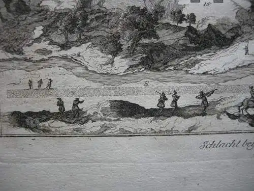 Schlacht bei Sellasia 222 v. Chr Makedonien Sparta Griechenland Kupferstich 1756