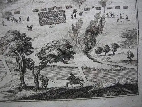 Schlacht bei Sellasia 222 v. Chr Makedonien Sparta Griechenland Kupferstich 1756