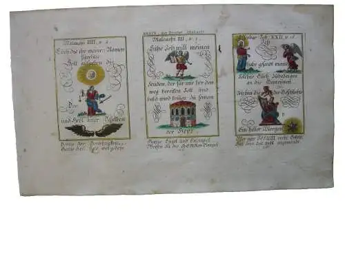 Alkolor geistl Emblemkupfer Bodenehr Sonne der Gerichtigkeit Rebus 1699