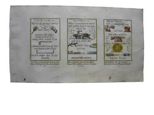Alkolor geistl Emblemkupfer Bodenehr Assur meines Zorns Rute Rebus 1699