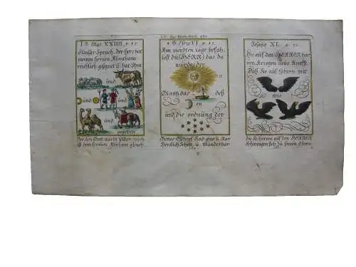 Alkolor geistl Emblemkupfer Bodenehr Eleasar Abraham reich gesegnet Rebus 1699