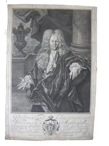 W. C. Winckler von Mohrenfels (1659-1727)  Kaiserlicher Rat Kupferst 1730 Stör