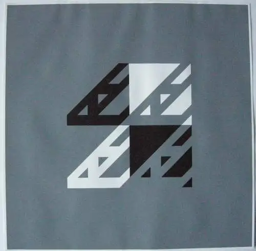 Günther Neusel (1930-2020) Geometr Kompos Serigrafie sign 1970 Informel