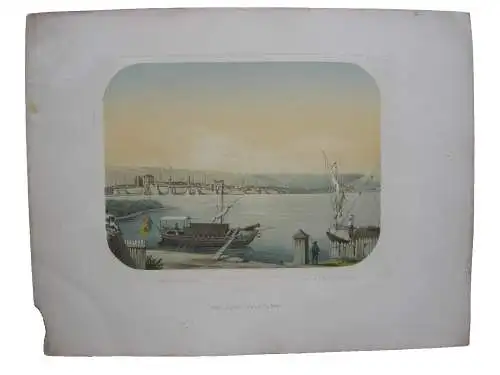 Widin Donau Bulgarien Gesamtansicht Orig. Lithographie Begenau 1840