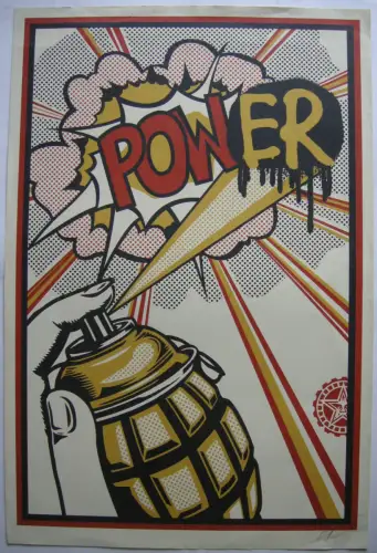 Shepard Fairey (1970) Power Orig. Lithographie signiert Pop-Art 2013