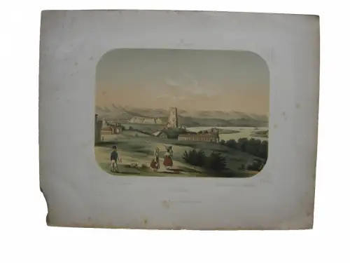 Turno Severin Rumänien Rumania Gesamtansicht Orig Lithogr Begenau 1840 Walachei