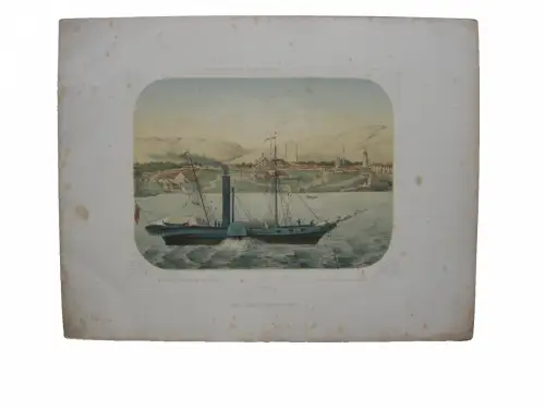 Silstra Bulgarien Donau Gesamtansicht Orig. Lithographie Begenau 1840
